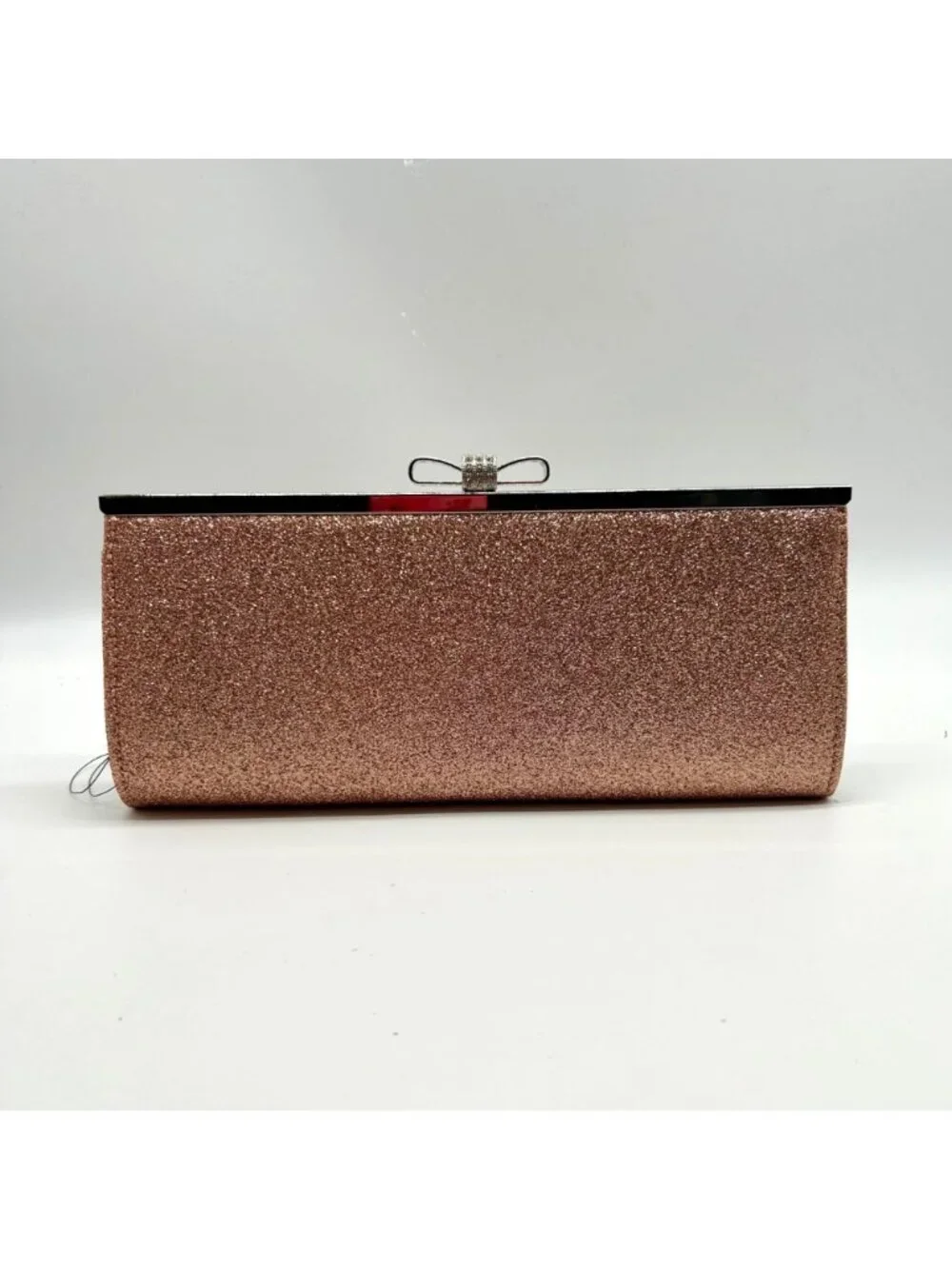 I.N.C. International Concepts Rose Gold Fabric Evening Clutch